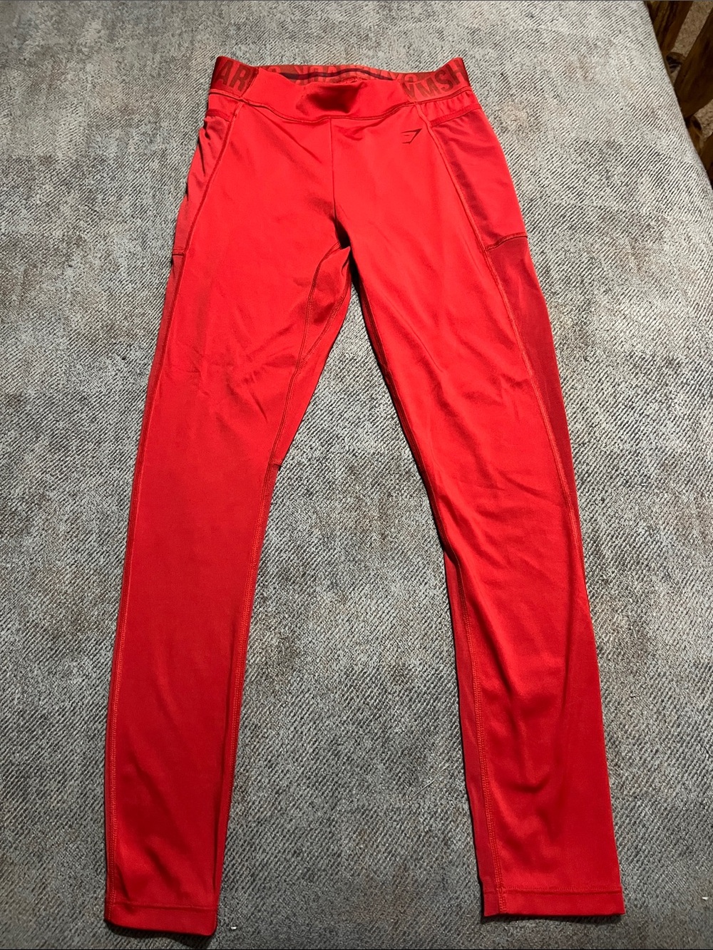 Gymshark red/orange High-Waist Performance Leggings